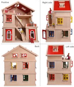 wooden dollhouse