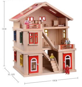 wooden dollhouse