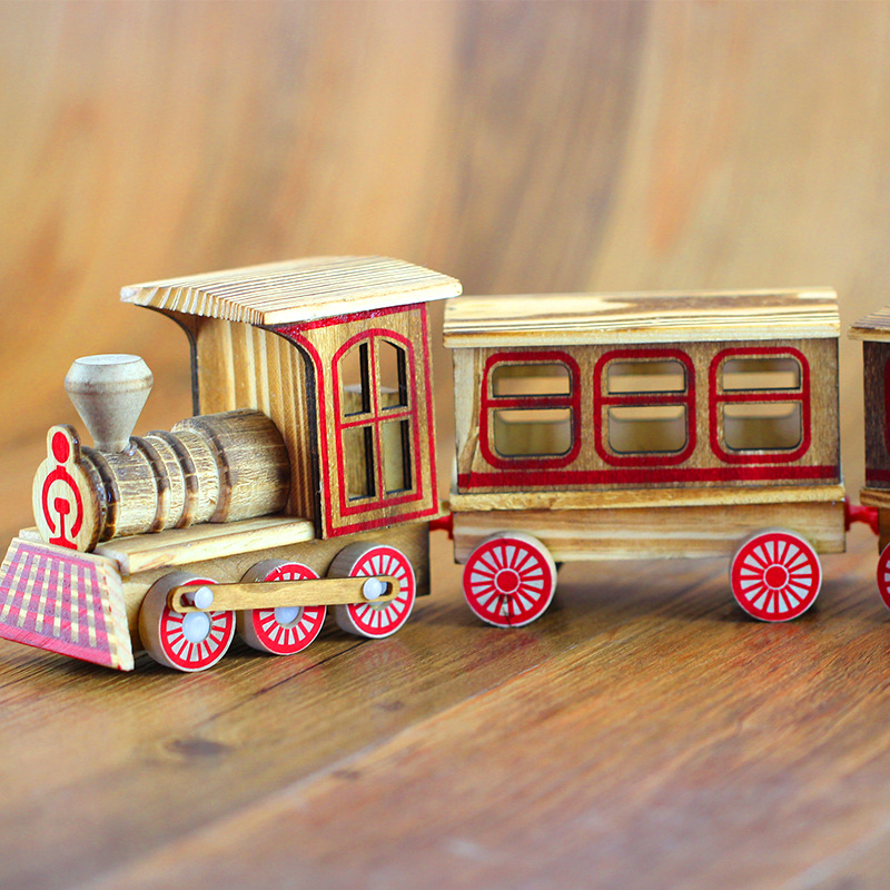 custom wooden train