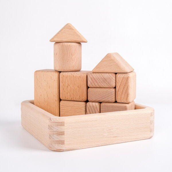 Big Wooden Beech Block Toy – Durable & Safe Building Blocks for Kids