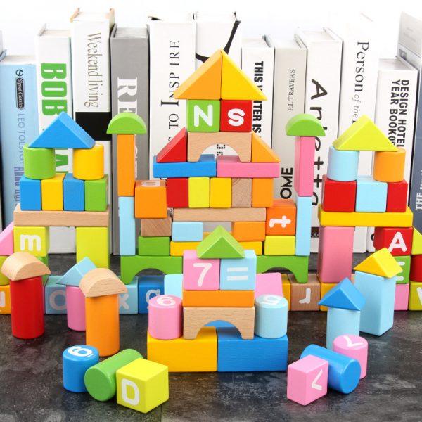 Wooden children's large beech blocks (2)