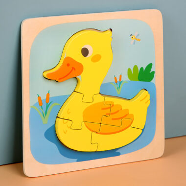 3D Animal Wooden Puzzle Toy for Toddlers