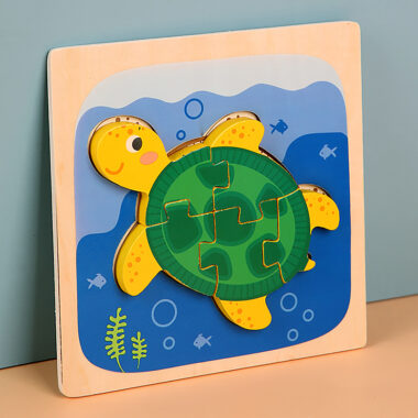3D Animal Wooden Puzzle Toy for Toddlers