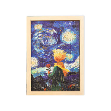 Aesthetic Wooden Puzzle Gift Box with Photo Frame – Creative Desk Decor Toy