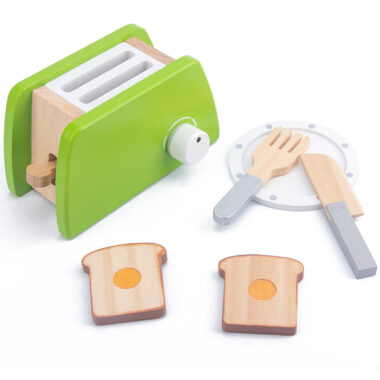 Wooden Play Kitchen Set with Dishwasher and Cooking Station for Kids