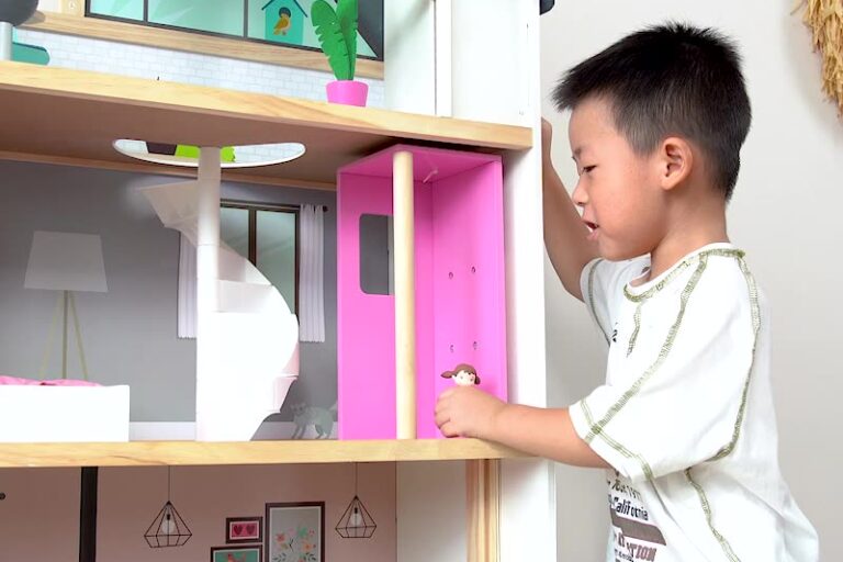 Image ALT Text: DIY Wooden Princess Dollhouse Castle Toy for Girls