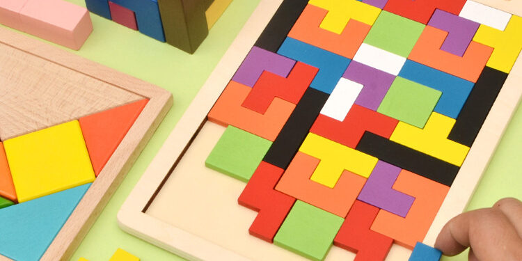 Magnetic Wooden Tetris Blocks Wholesale Educational 3D Puzzle Toy for Kids (1) Magnetic Wooden Tetris Blocks 3D Puzzle Educational Toy for Children