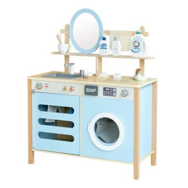 Princess Wooden Play Sink for Kids – Realistic Wash Station Toy