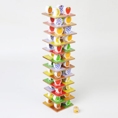 Wooden Fruit Stacking Blocks Educational Toy for Kids