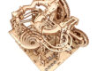 Wooden Mechanical Puzzle with Rolling Beads Track Model