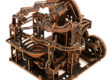 Wooden Mechanical Puzzle with Rolling Beads Track Model