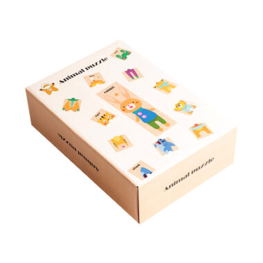 Wooden Animal Puzzle Matching Toy for Toddlers