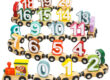 Magnetic Wooden Number Train Set for Toddlers – 12-Piece Educational Toy